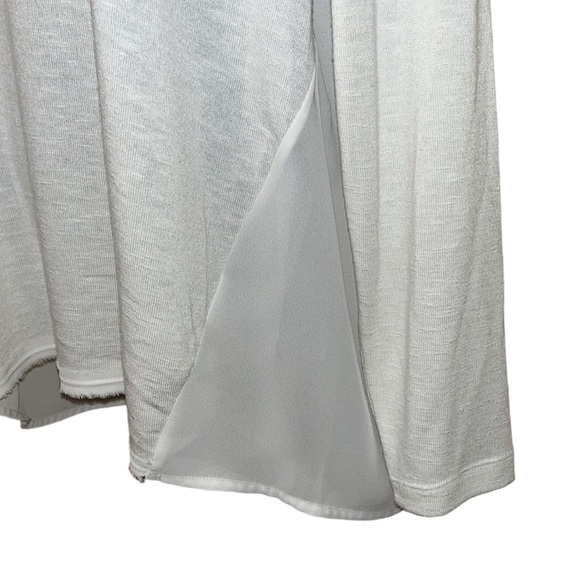 MEADOWS & BYRNE Sheer Cream Blouse - Picture 5 of 8